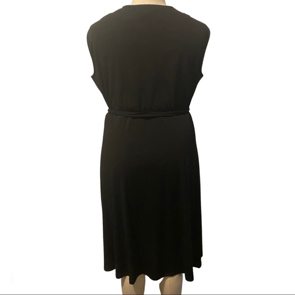 Love & Legend Black Faux Front Wrap Dress in Black BNWT - Picture 2 of 3